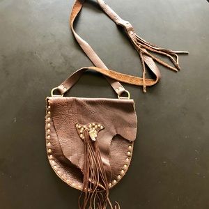 Girl on a Motorcycle Leather Crossbody purse!